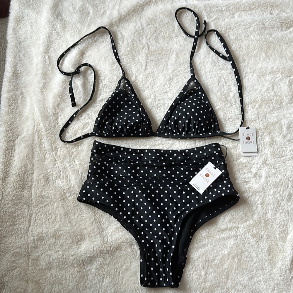 Polka Dot high waist bikini NWT